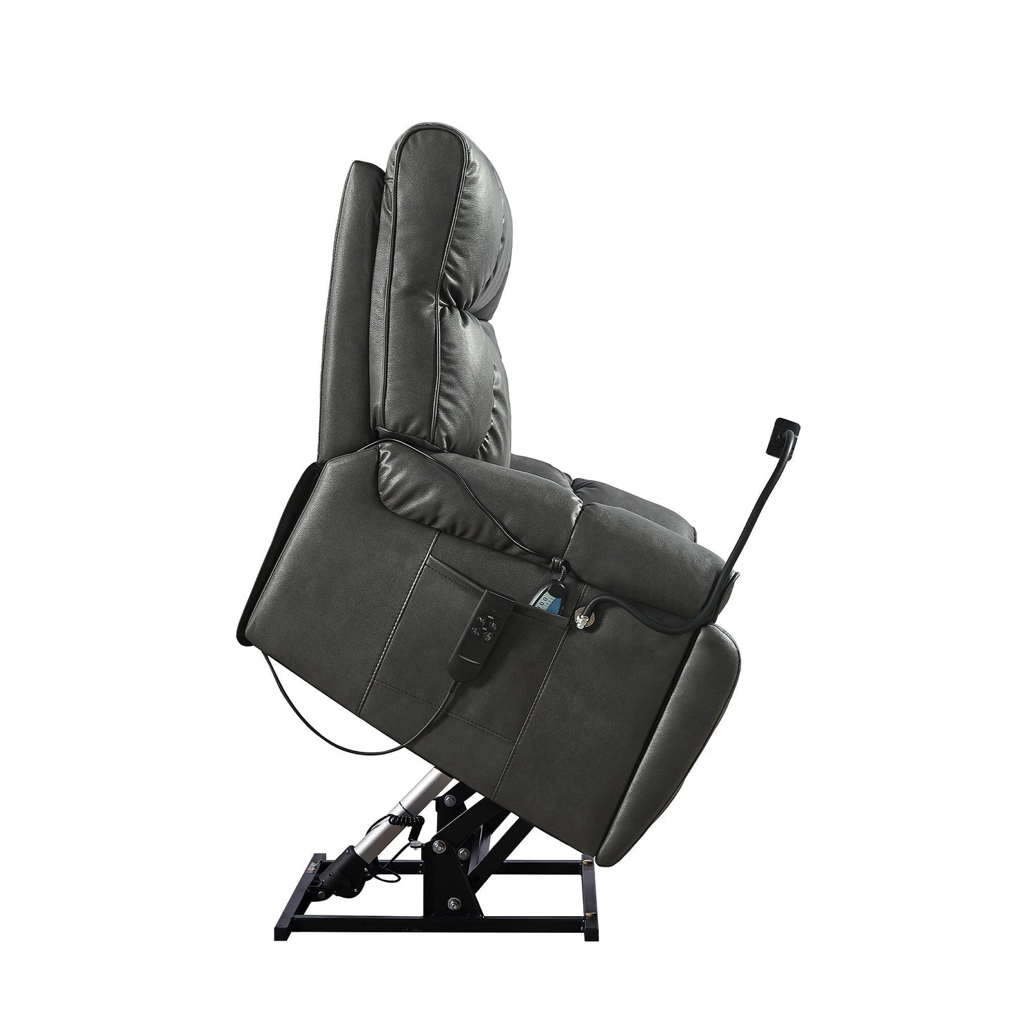 Fauteuil inclinable électrique avec deux moteurs OKIN, inclinaison infinie, massage et chauffage