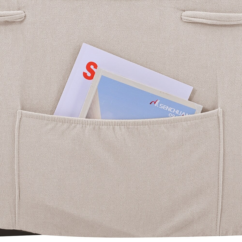 Fauteuil inclinable électrique avec massage thermique et poche de rangement