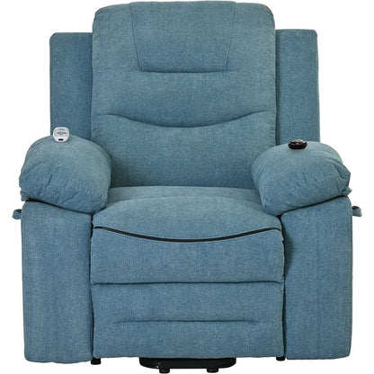 Fauteuil inclinable électrique avec massage thermique et poche de rangement