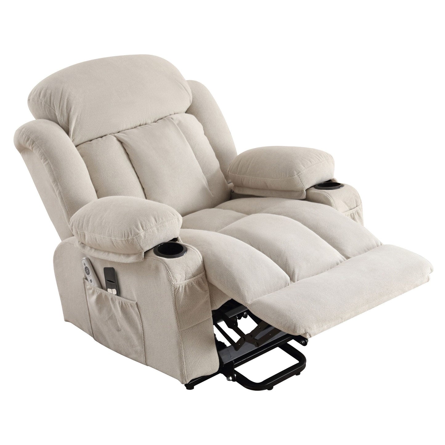 Fauteuil inclinable électrique avec chauffage et massage