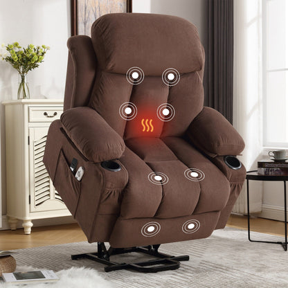 Fauteuil inclinable électrique avec chauffage et massage