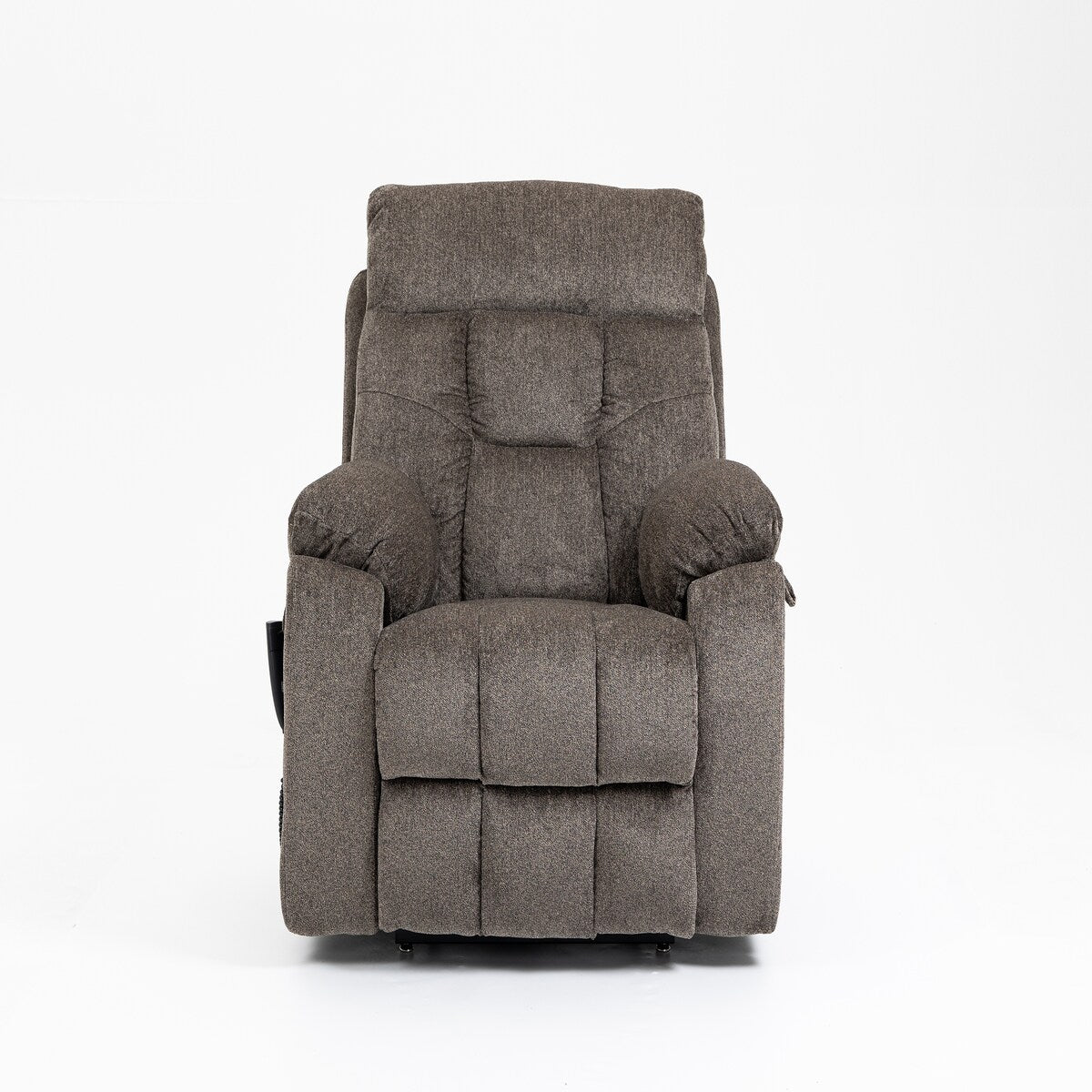 Fauteuil inclinable électrique Bigmen avec massage et chauffage pour personnes âgées, double moteur, porte-gobelets et poche latérale