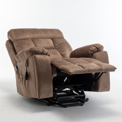 Fauteuil inclinable électrique avec massage et chauffage, moteur allemand, porte-gobelet en acier inoxydable et montage rapide