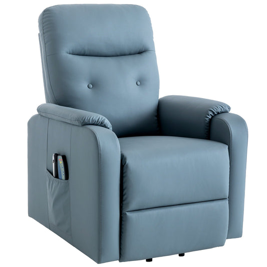 Fauteuil inclinable électrique avec massage, chauffage, positions réglables et poche latérale pour plus de commodité