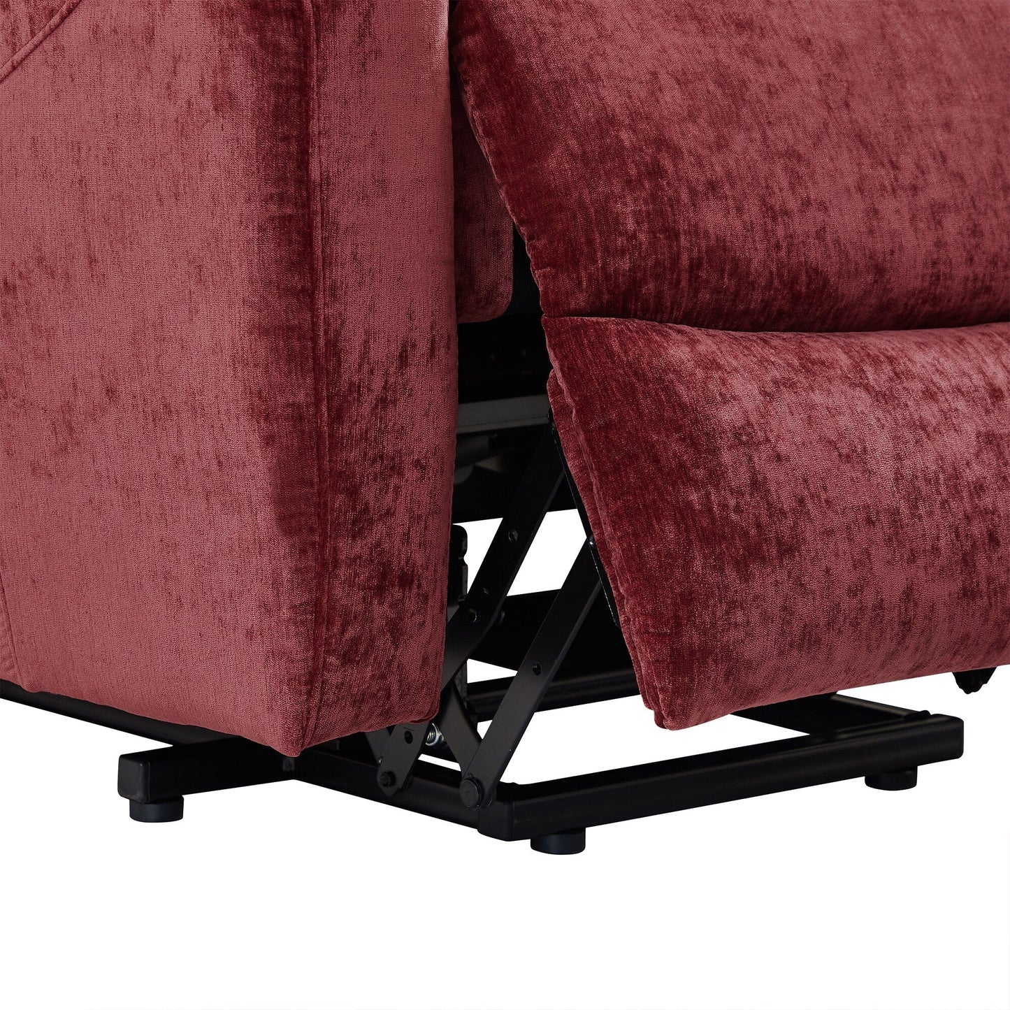 Fauteuil inclinable électrique avec massage, chauffage, port USB, poches latérales, porte-gobelets et dossier réglable, idéal pour les personnes âgées