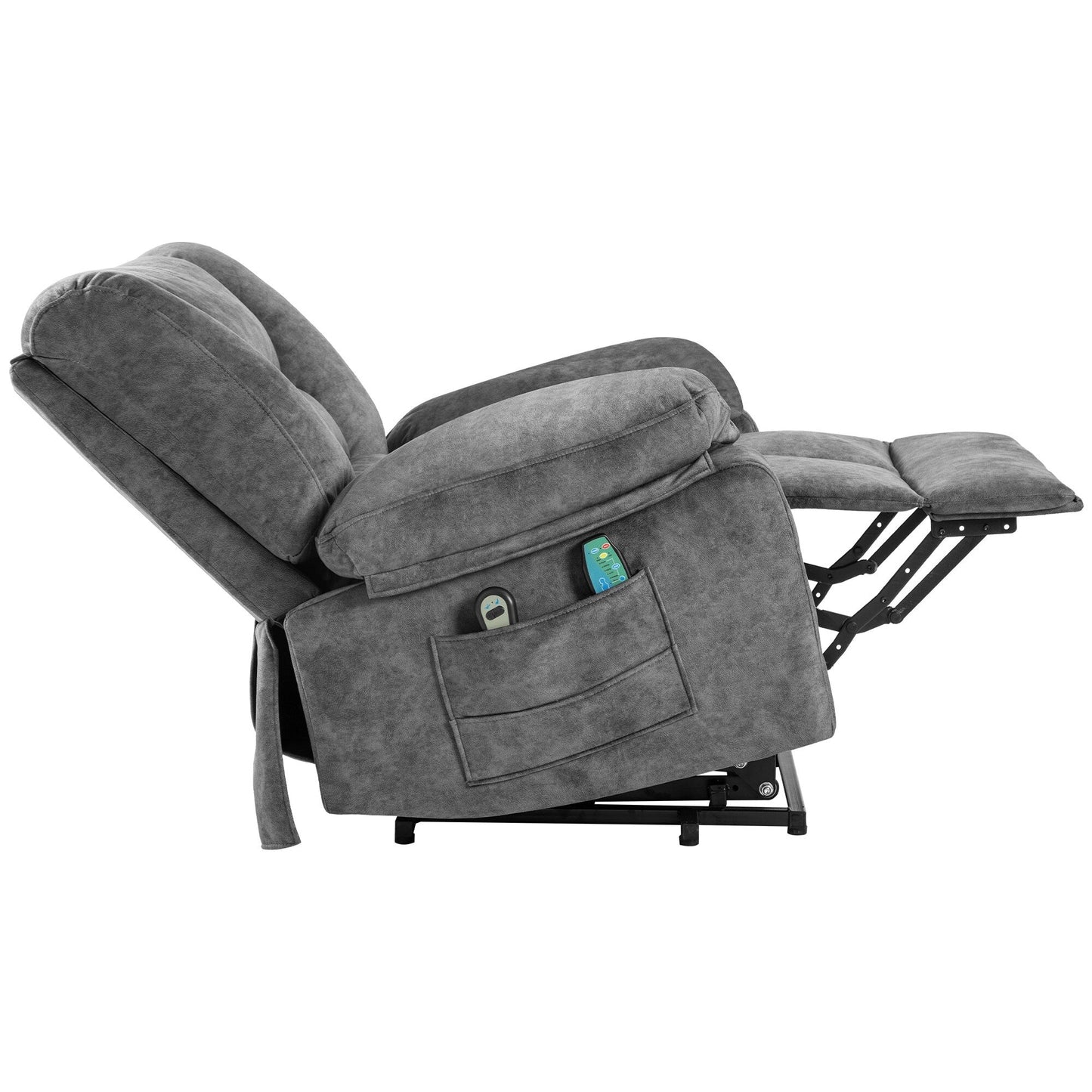 Fauteuil inclinable électrique avec massage, chauffage et capacité de charge de 150 kg