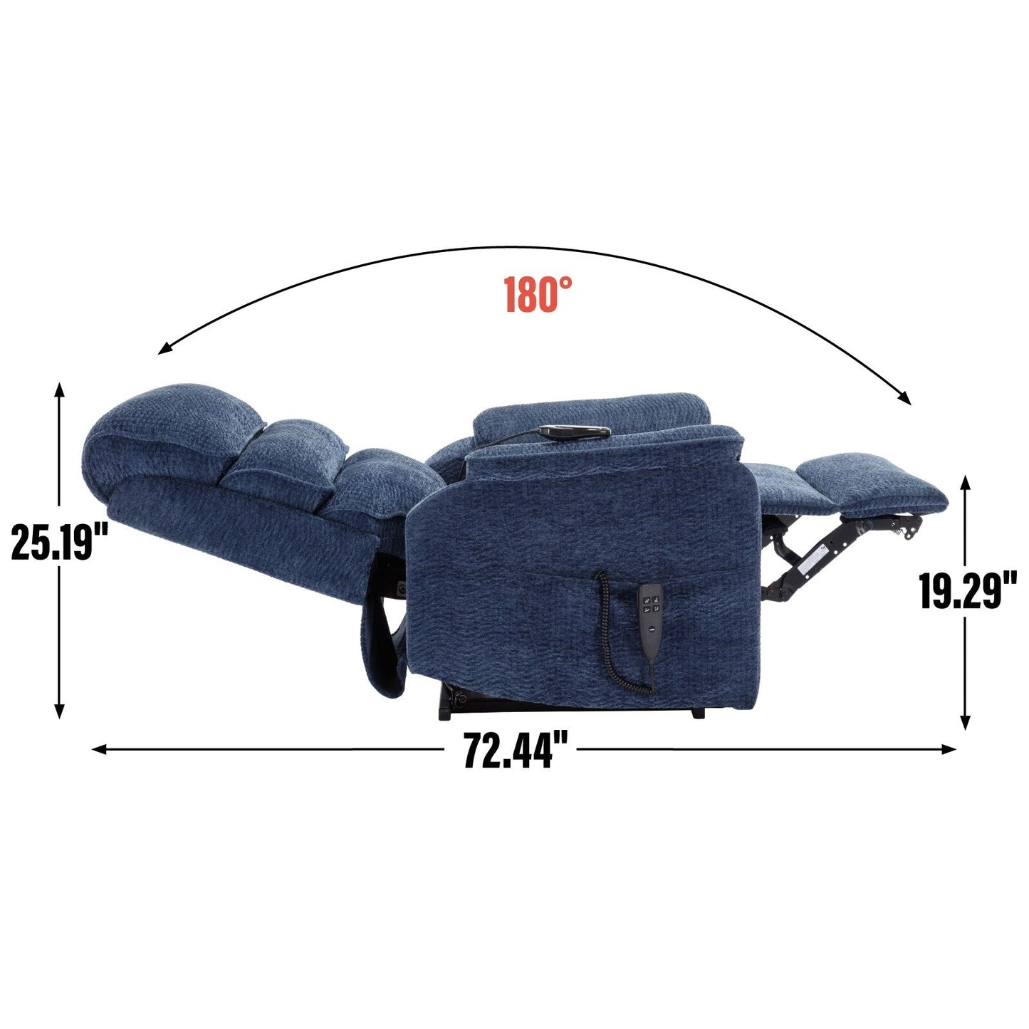 Fauteuil inclinable électrique avec télécommande