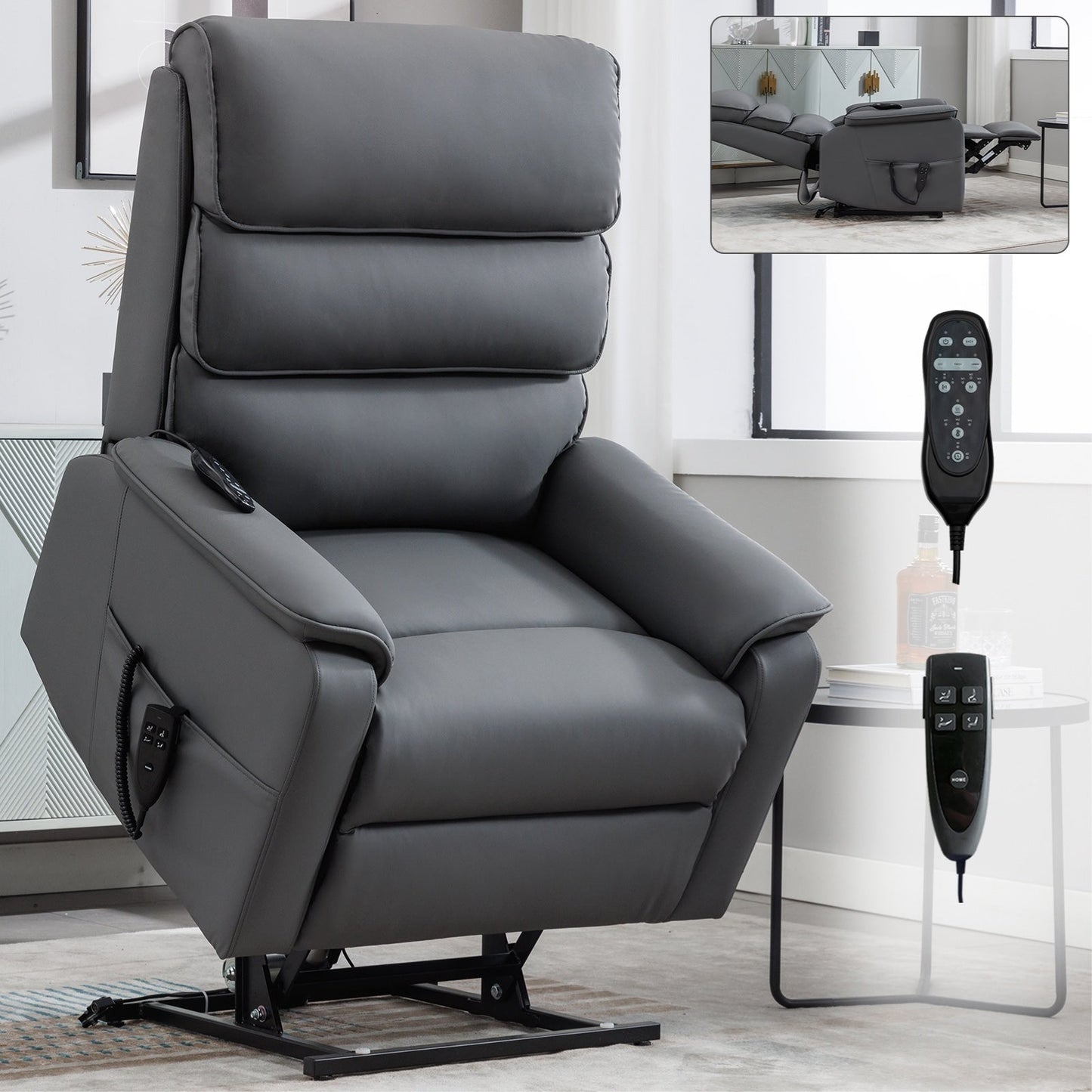 Fauteuil inclinable électrique avec télécommande