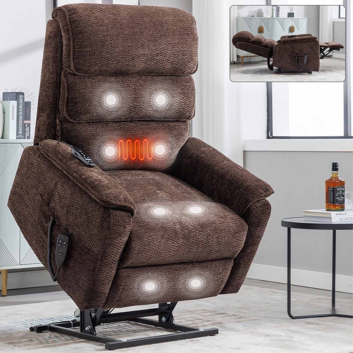 Fauteuil inclinable électrique avec télécommande