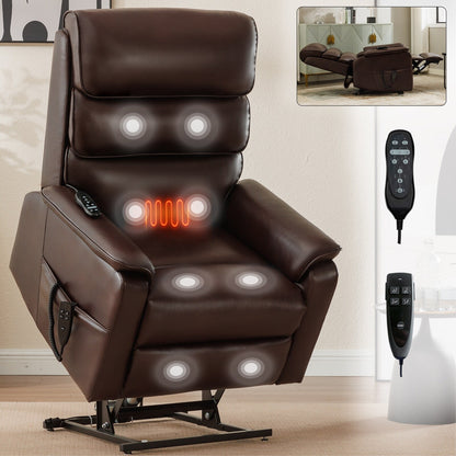 Fauteuil inclinable électrique, double position infinie, massage par la chaleur, télécommande