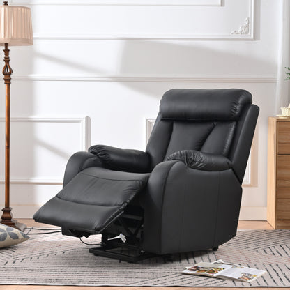Fauteuil inclinable électrique pour personnes âgées avec télécommande et poche latérale