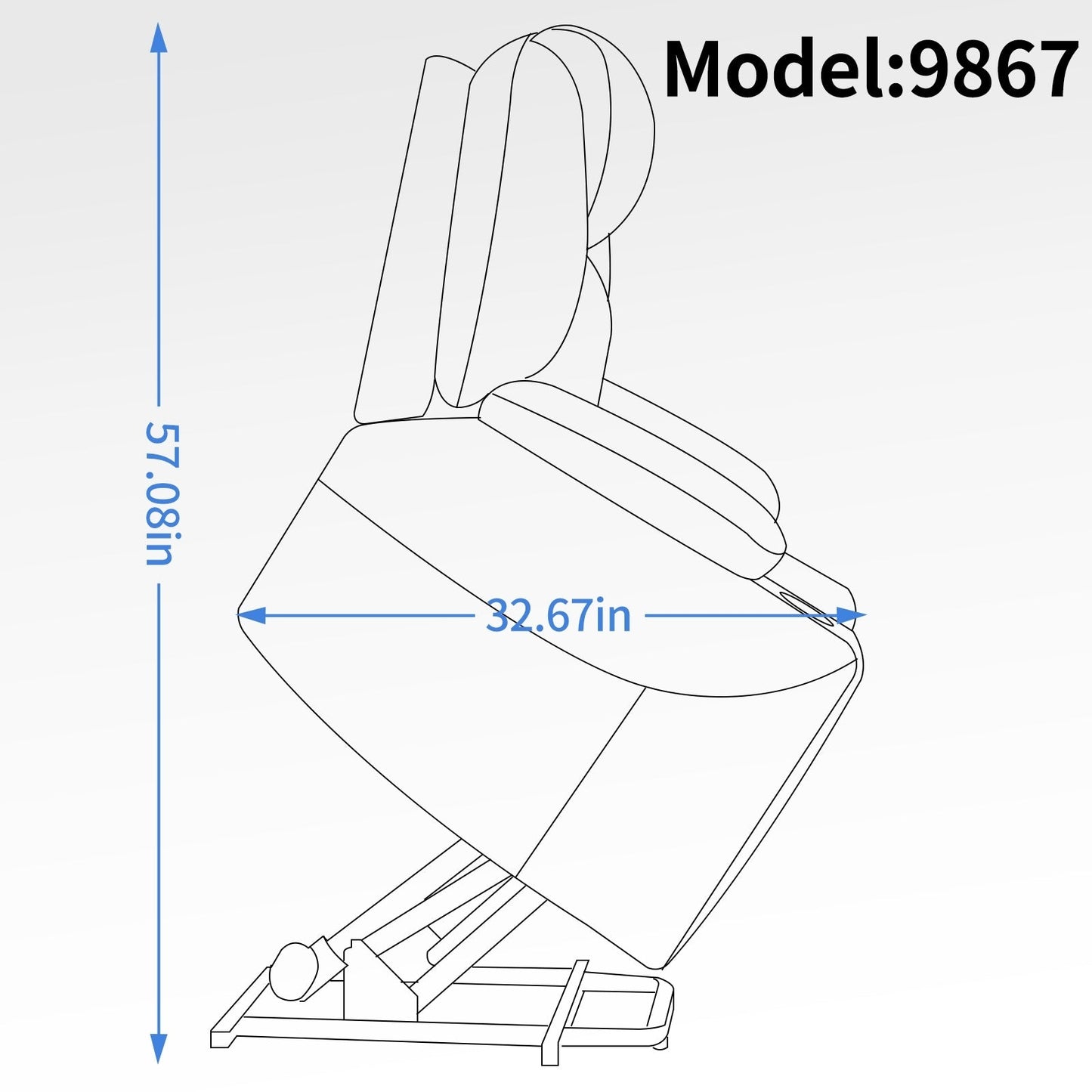 Fauteuil inclinable électrique avec massage en 8 points, chauffage lombaire, double chargement USB et porte-gobelets en acier inoxydable