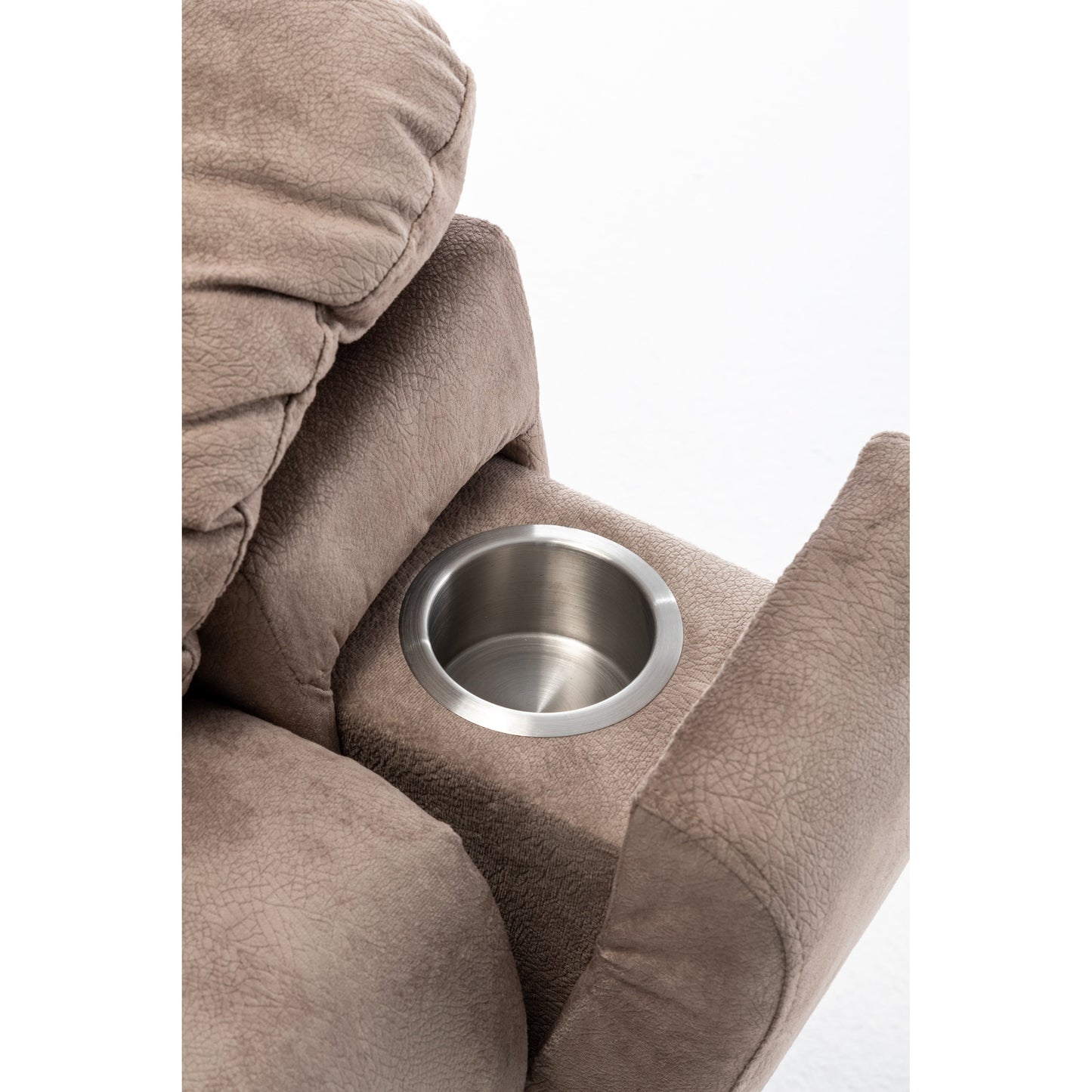 Fauteuil inclinable électrique avec massage à 8 points, chauffage lombaire, moteur OKIN allemand, porte-gobelet en acier inoxydable et installation en 10 minutes