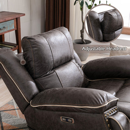 Fauteuil confortable Power Lift avec chauffage massant, porte-gobelet et port USB