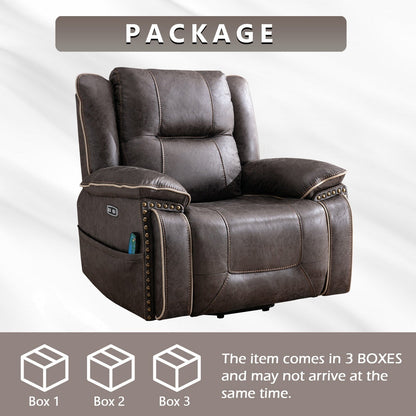 Fauteuil confortable Power Lift avec chauffage massant, porte-gobelet et port USB