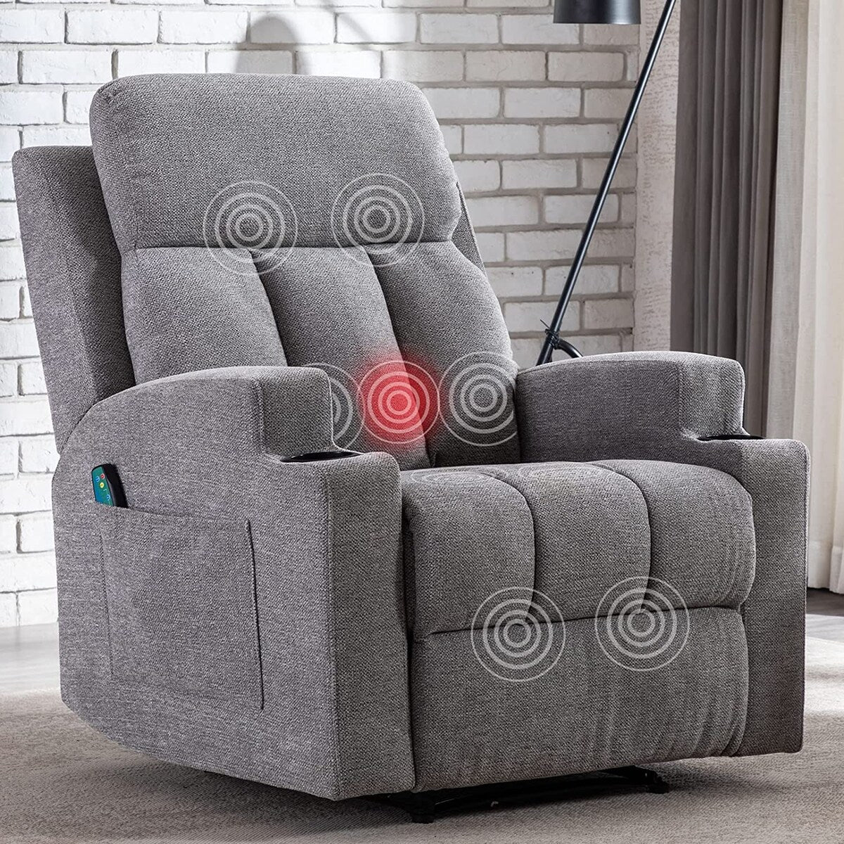 Fauteuil inclinable de massage et canapé simple manuel avec télécommande