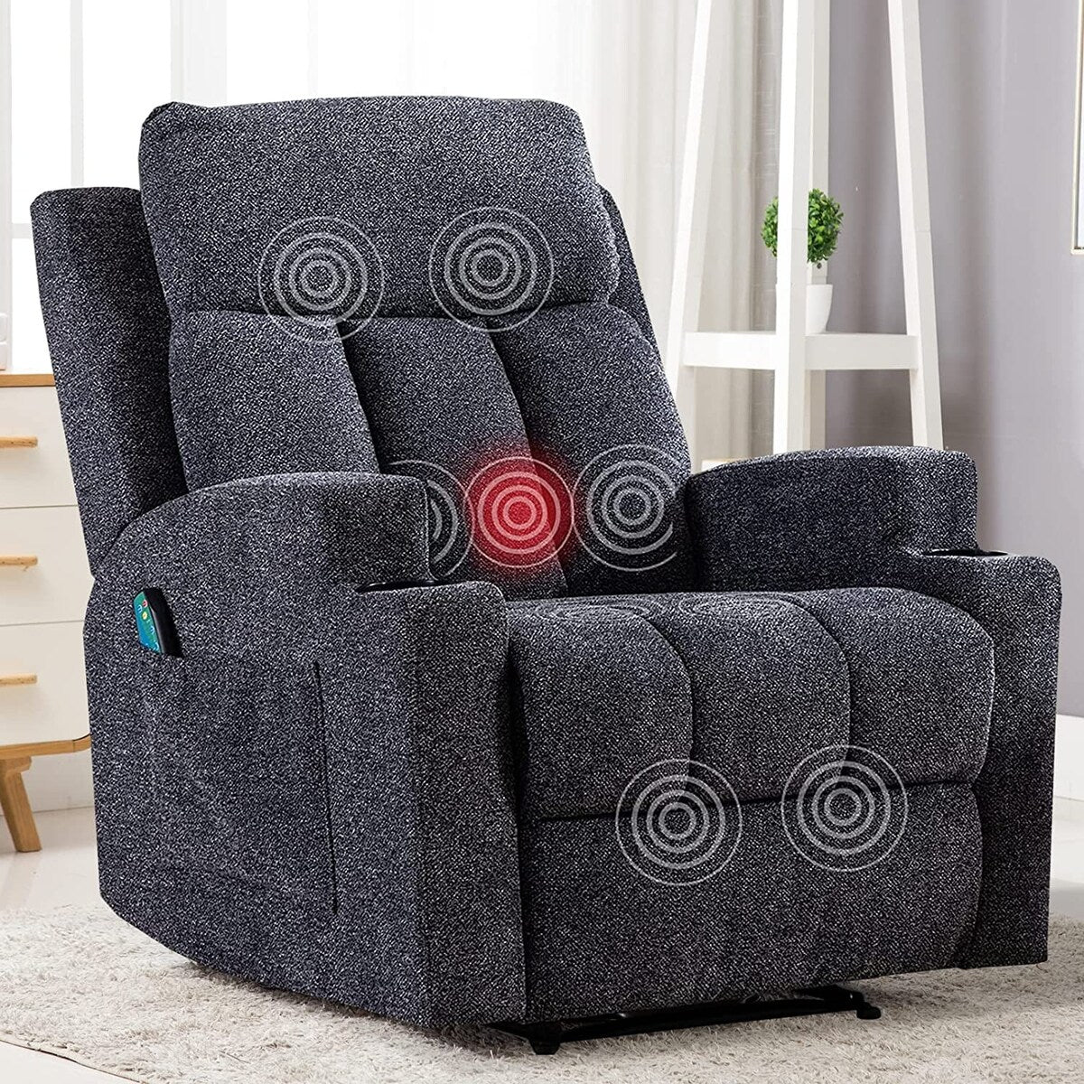 Fauteuil inclinable de massage et canapé simple manuel avec télécommande