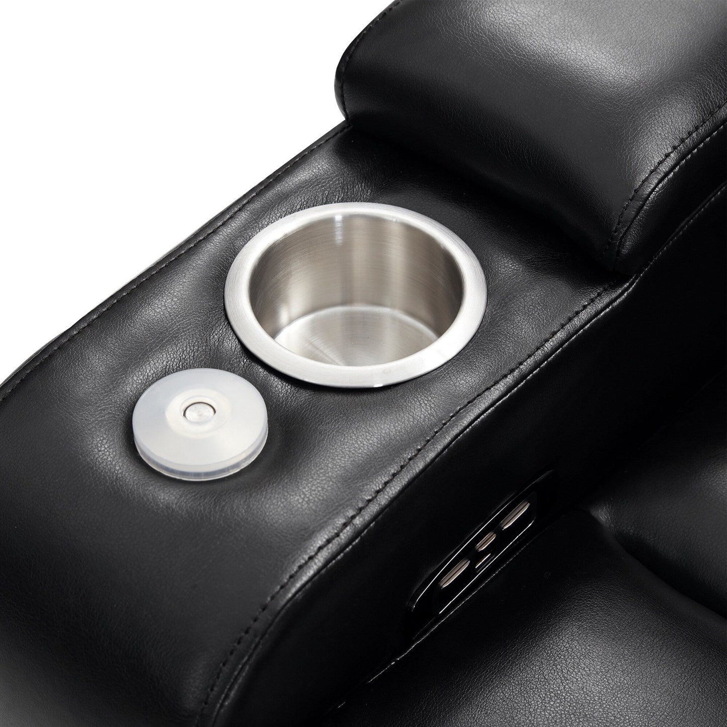 Fauteuil inclinable électrique Nestfair avec 2 porte-gobelets et plateau pivotant à 360°