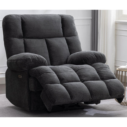 Fauteuil inclinable électrique surdimensionné, fauteuil inclinable extra large Zero Gravity pour salon avec port USB 43 x 39 x 43 cm