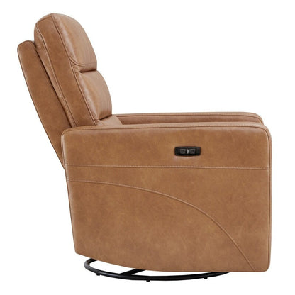 Fauteuil inclinable pivotant électrique Jason avec appui-tête et ports de chargement USB