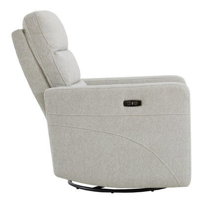 Fauteuil inclinable pivotant électrique Jason avec appui-tête et ports de chargement USB