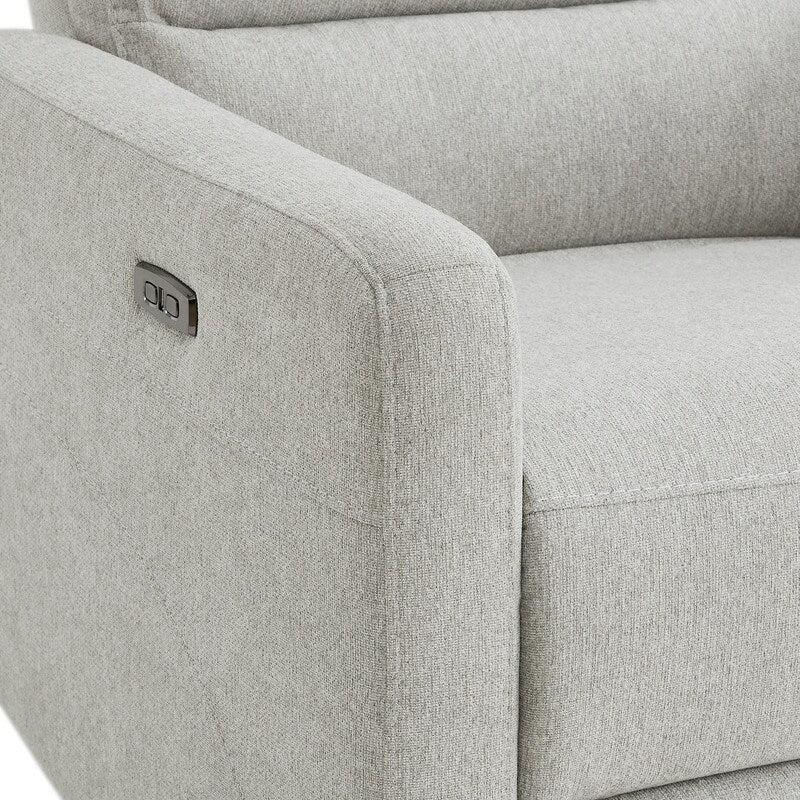 Fauteuil inclinable pivotant électrique Jason avec appui-tête et ports de chargement USB