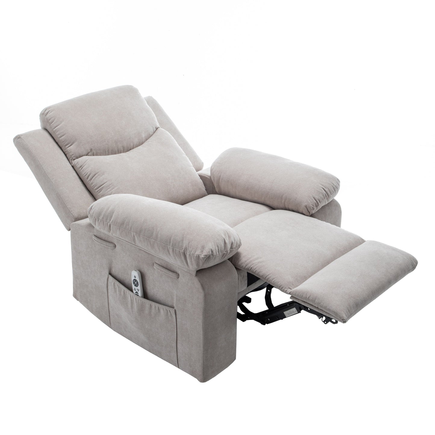 Fauteuil inclinable électrique avec massage et chauffage réglables