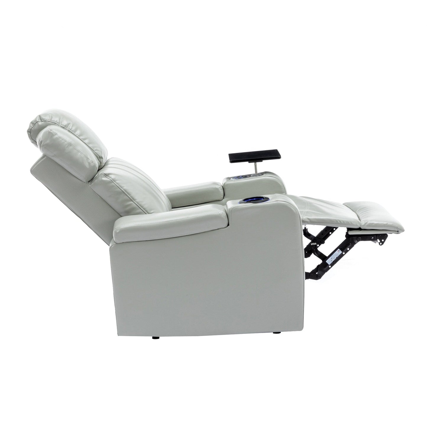 Fauteuil inclinable électrique avec porte-gobelet rafraîchissant, Bluetooth et plateau