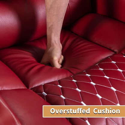 Canapé inclinable simple rembourré pour home cinéma électrique avec rangement dissimulé pour les accoudoirs