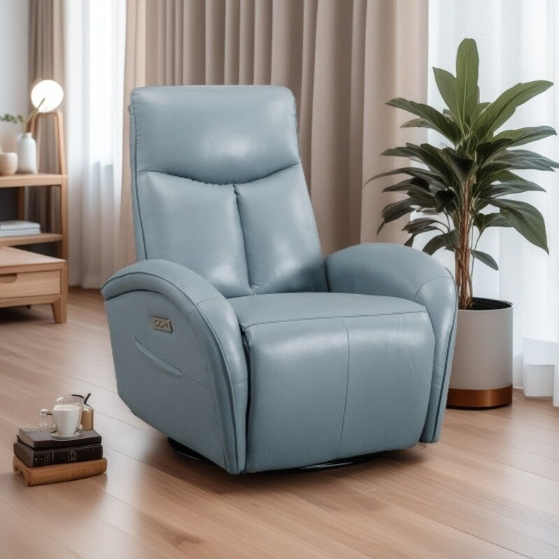 Fauteuil inclinable pivotant à 270°, support lombaire ergonomique, ports de chargement USB et Type-C