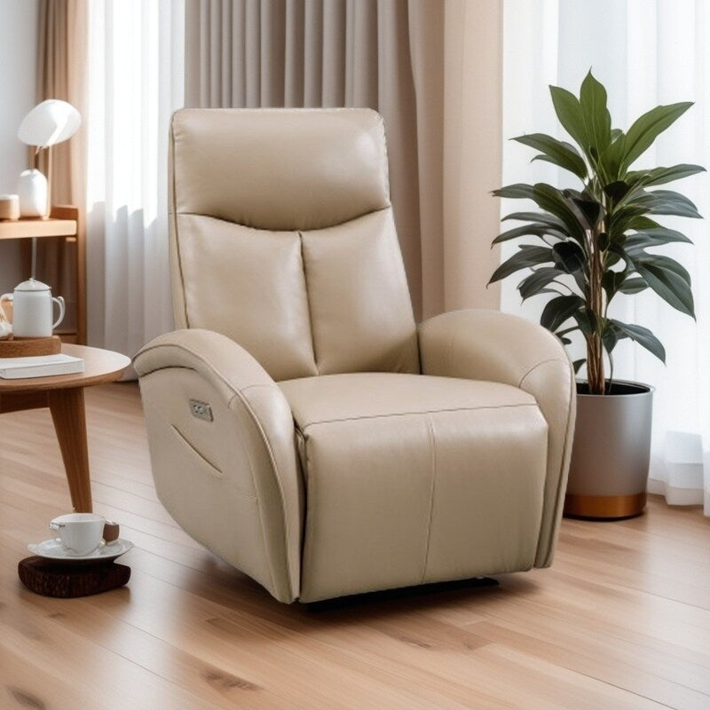 Fauteuil inclinable pivotant à 270°, support lombaire ergonomique, ports de chargement USB et Type-C