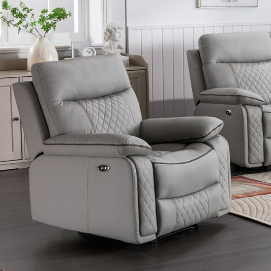 Fauteuil inclinable confort haut de gamme avec inclinaison manuelle, similicuir durable