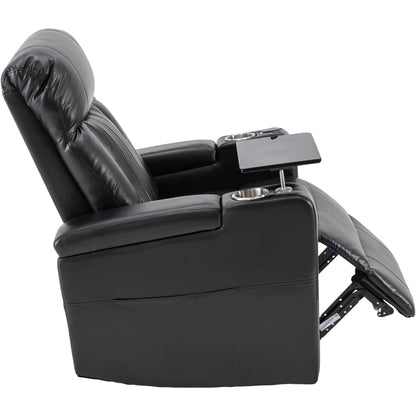 Fauteuil inclinable électrique haut de gamme avec accoudoirs de rangement