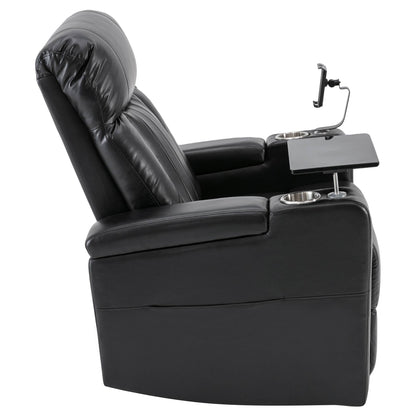 Fauteuil inclinable électrique haut de gamme avec accoudoirs de rangement
