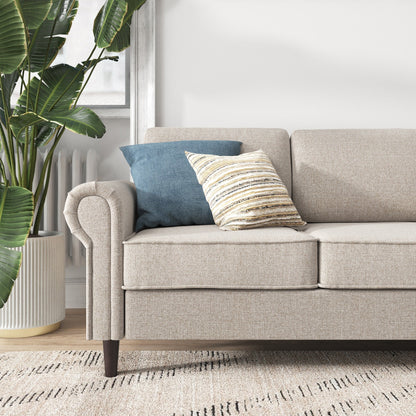 Priage par ZINUS Canapé Madison rembourré beige avoine