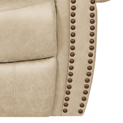 Fauteuil inclinable à bascule extra large Copper Grove Dilsen avec accoudoirs roulés