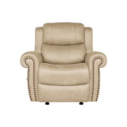 Fauteuil inclinable à bascule extra large Copper Grove Dilsen avec accoudoirs roulés