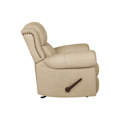 Fauteuil inclinable à bascule extra large Copper Grove Dilsen avec accoudoirs roulés