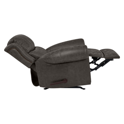 Fauteuil inclinable à bascule extra large Copper Grove Dilsen avec accoudoirs roulés