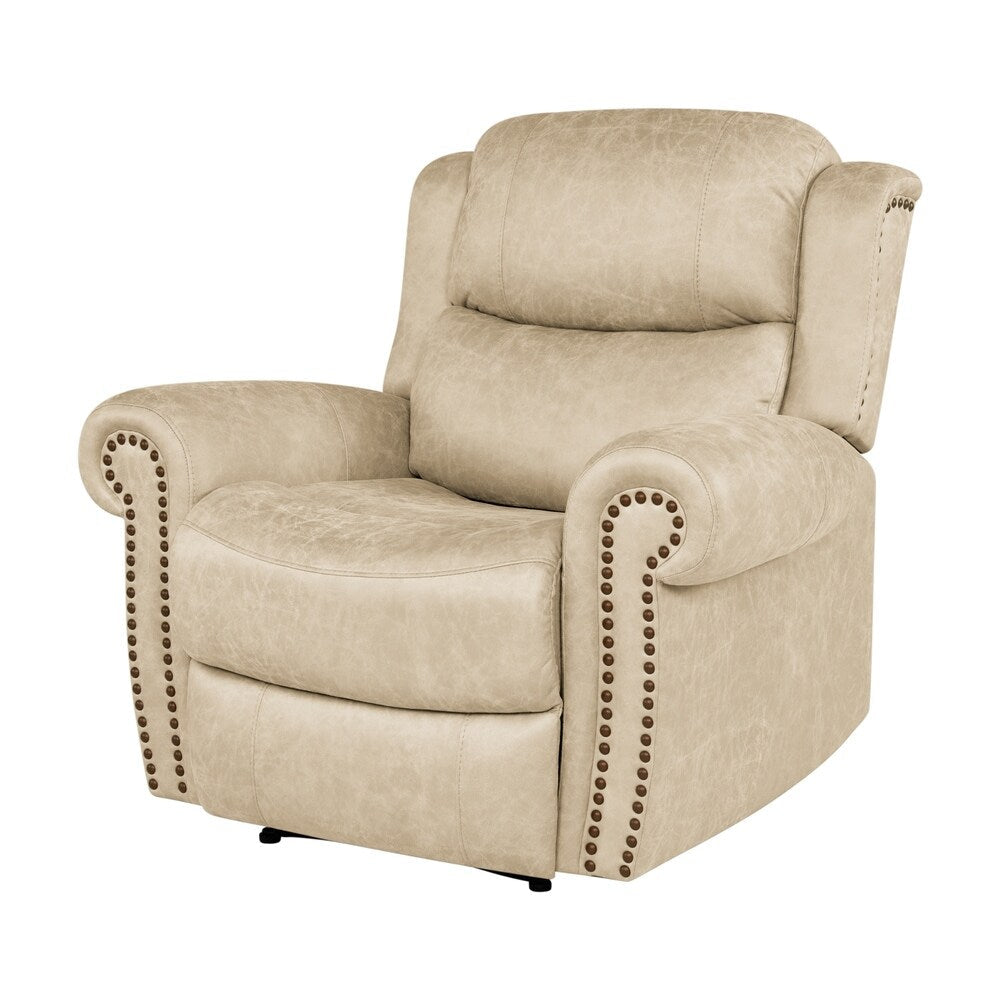 Fauteuil inclinable extra large à accoudoirs roulés Copper Grove Dilsen
