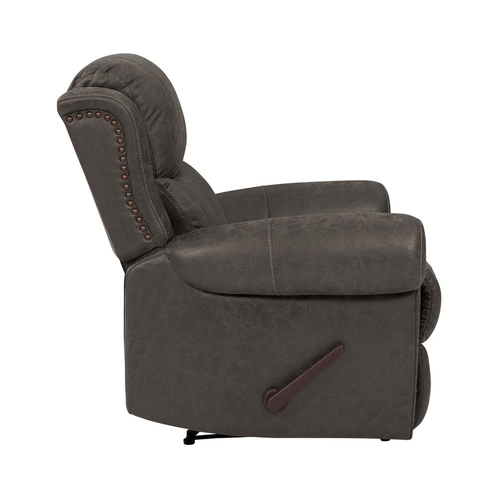 Fauteuil inclinable extra large à accoudoirs roulés Copper Grove Dilsen