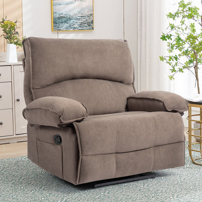 Fauteuil inclinable à dossier relevable avec coussin de massage et siège large