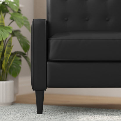 Fauteuil inclinable à dossier capitonné