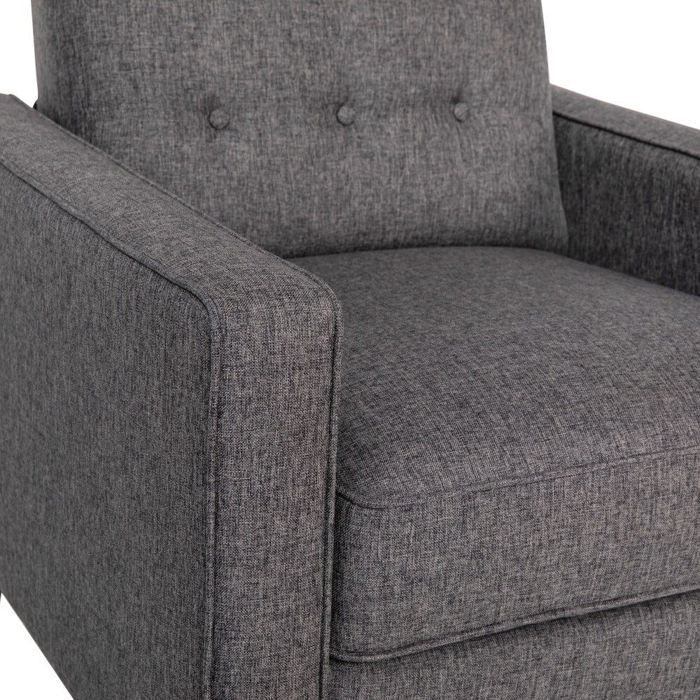 Fauteuil inclinable à dossier capitonné