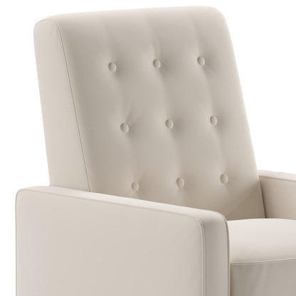 Fauteuil inclinable à dossier capitonné