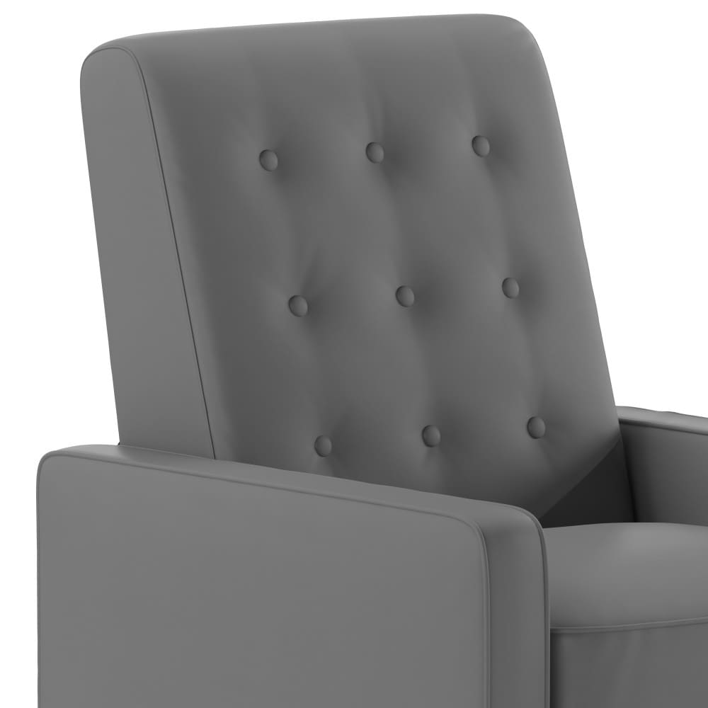 Fauteuil inclinable à dossier capitonné