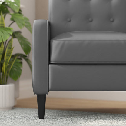 Fauteuil inclinable à dossier capitonné