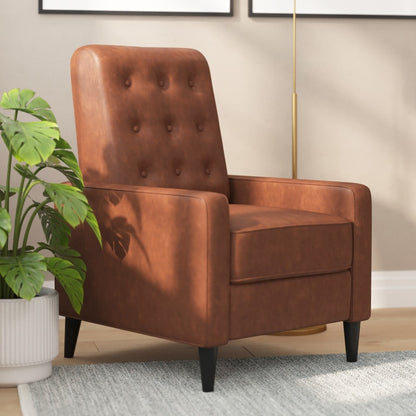 Fauteuil inclinable à dossier capitonné