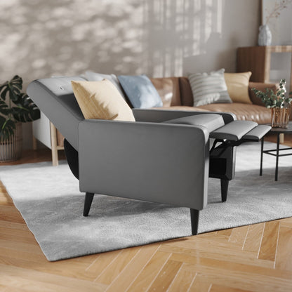 Fauteuil inclinable à dossier capitonné