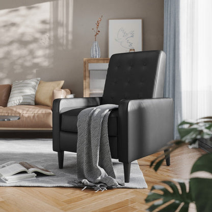 Fauteuil inclinable à dossier capitonné